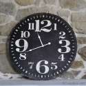 Horloge Cuisine Noire 59cm