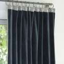 Rideau Velours Uni Anthracite Ambiance Cosy