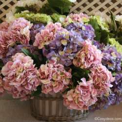 Hortensia Rose Artificiel