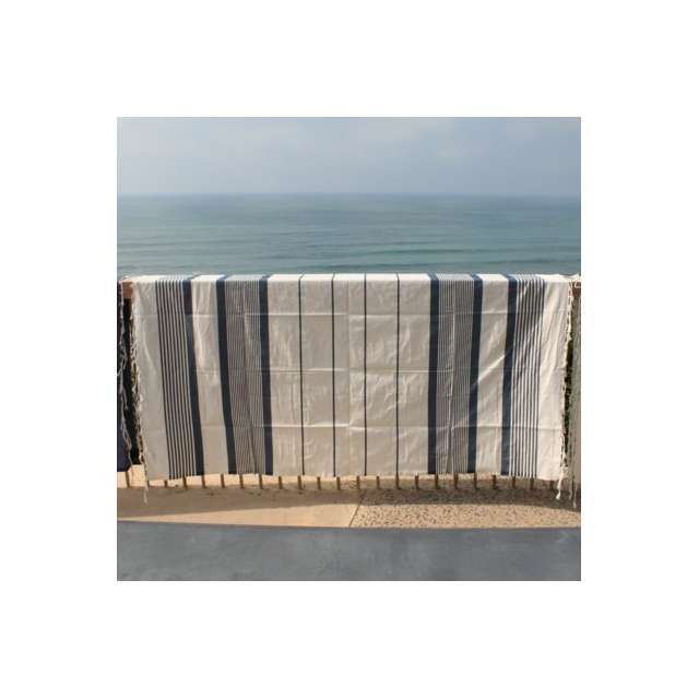 Grande Fouta Rayures Bleues