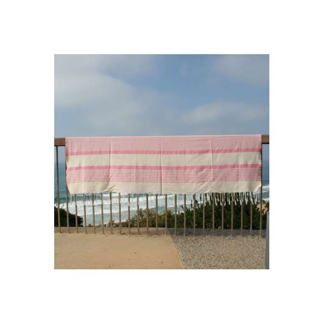 Fouta Grande Taille Rose Pastel