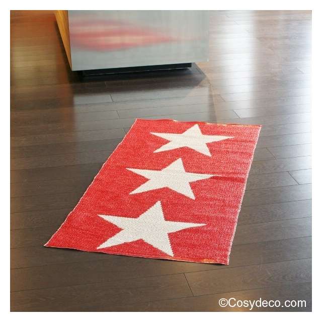 tapis pappelina étoile rouge