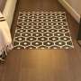 Tapis Pappelina Honey blanc et noir