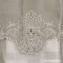 Brise-Bise Rideau Broderie et Cantonniere Taupe