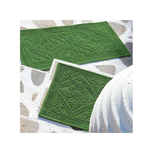 Tapis Salle de Bain éponge Verte