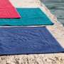 Tapis de bain bleu style hammam