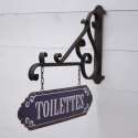 Plaque murale Toilettes brocante