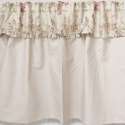 Rideau sous-evier sur-mesure beige fleuri style Anglais