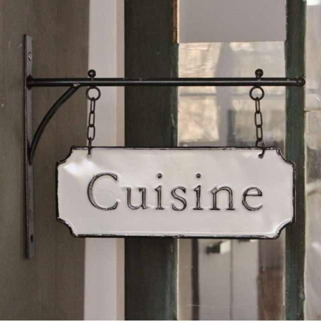 Enseigne murale vintage Cuisine