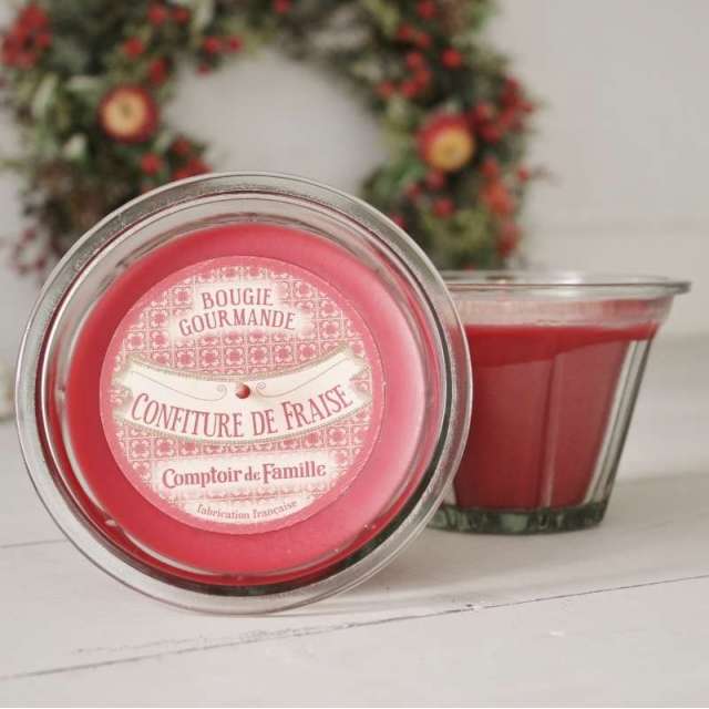 La Bougie parfumée Confiture de fraise Comptoir de Famille