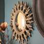 Miroir Soleil Baroque Doré Chahoma Décoration