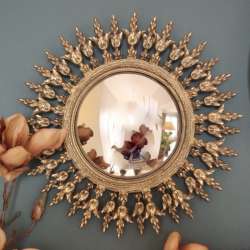 Miroir Soleil Baroque Doré Chehoma