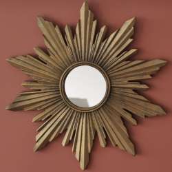 Miroir Soleil doré Vintage chehoma