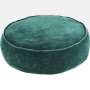 Pouf Coussin de Sol velours Vert Canard Cosy Athezza