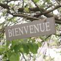 Plaque en Bois Bienvenue