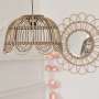 Abat-jour suspension lustre Rotin Bohême Chic 