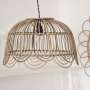 Abat-jour suspension lustre Rotin Bohême Chic 