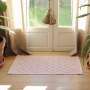 Tapis Lirette portugaise en coton Rose Pastel