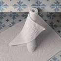 Tapis de Salle de Bain Blanc style hammam