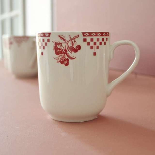 Mug Comptoir de Famille Damier Rouge