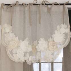 Rideau Fleurs Shabby-Chic