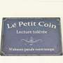 Plaque de Porte le petit coin Style Rétro