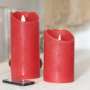 Duo de bougies LED Rouges ambiance Noël