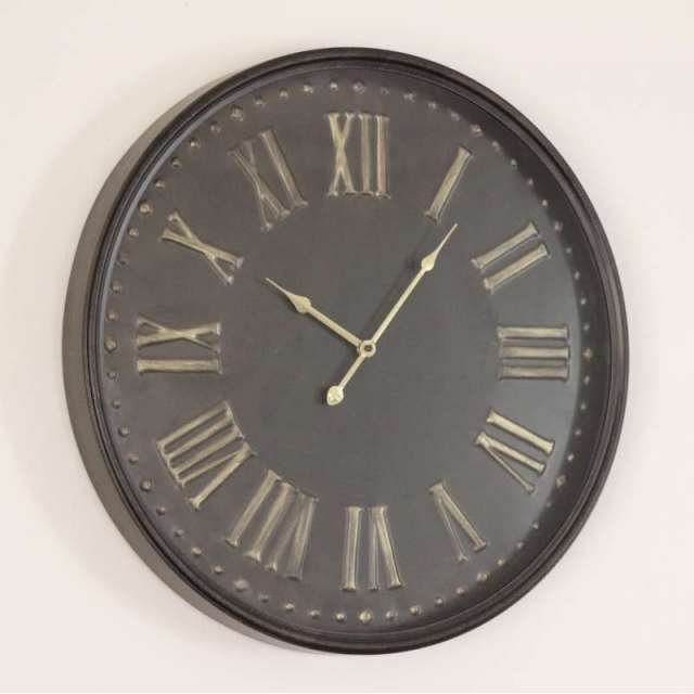 Horloge  Noire et dorée 59cm