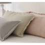 Coussin velours franges Fara