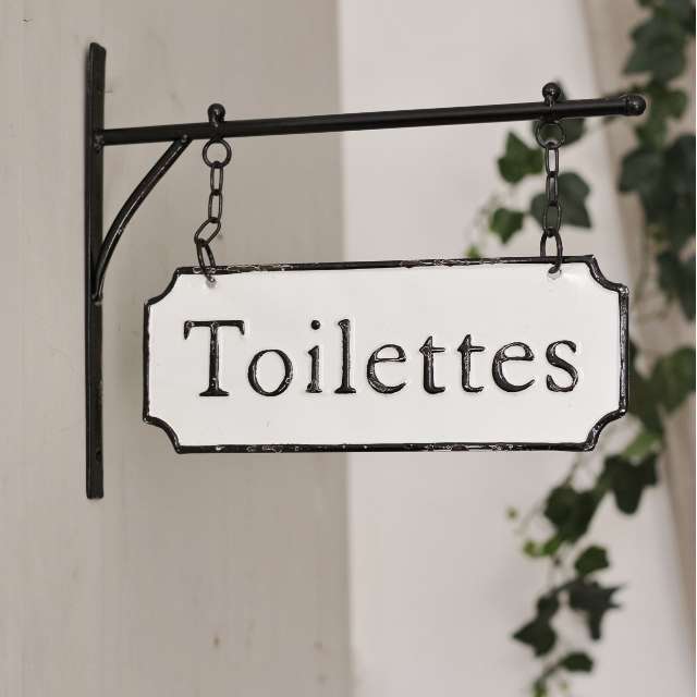 Enseigne Toilettes Rétro