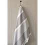 Grande fouta Grise et blanche