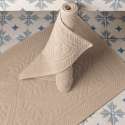 Tapis de salle de bain couleur Lin style hammam