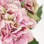 Hortensia rose et vert artificiel