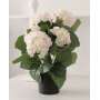 Pot d'Hortensias Artificiels Rose Shabby Chic 