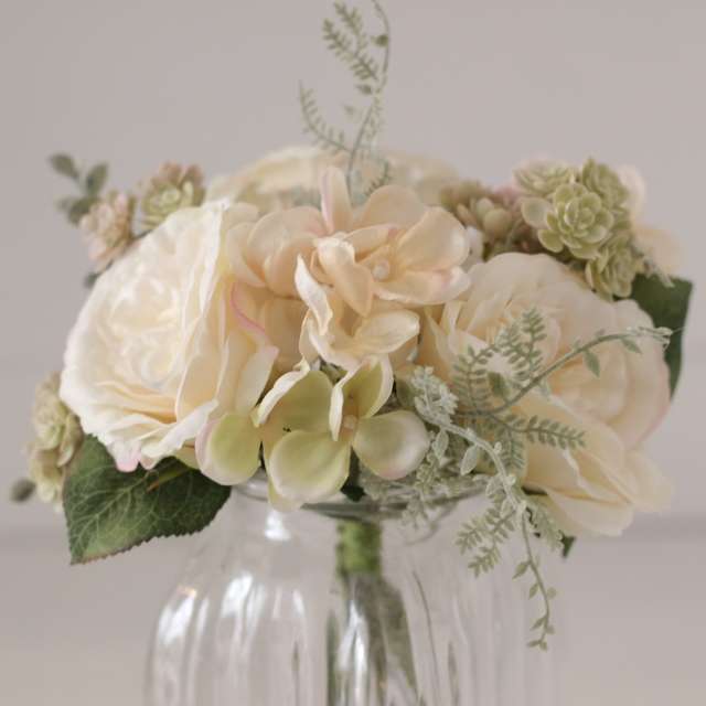 Pivoines fleurs artificielles shabby