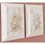 tableaux Shabby Chic décoration Rose ancienne