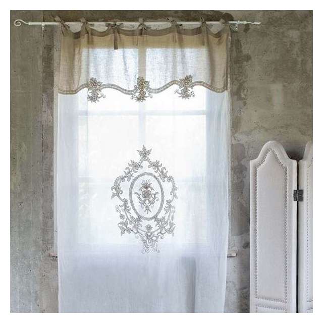 Rideau Long Dentelle Shabby-Chic